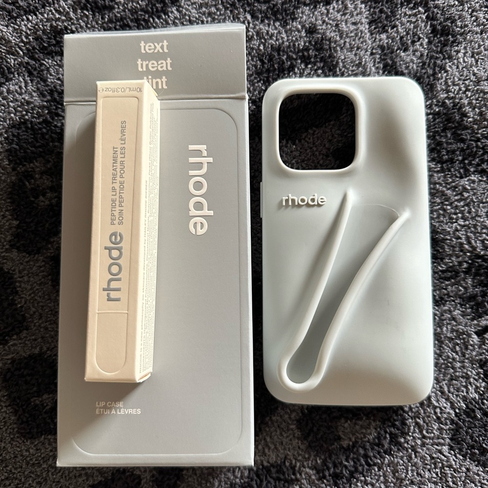 NEW IN BOX - RHODE LIP PHONE CASE AND PEPTIDE LIP TREATMENT